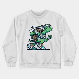 Marathon Turtle: Slow and Steady Wins Crewneck Sweatshirt